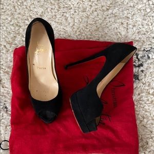 Christian Louboutin suede pumps
